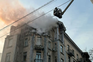 Russia Attacks Central Kyiv With Drones, Two Killed