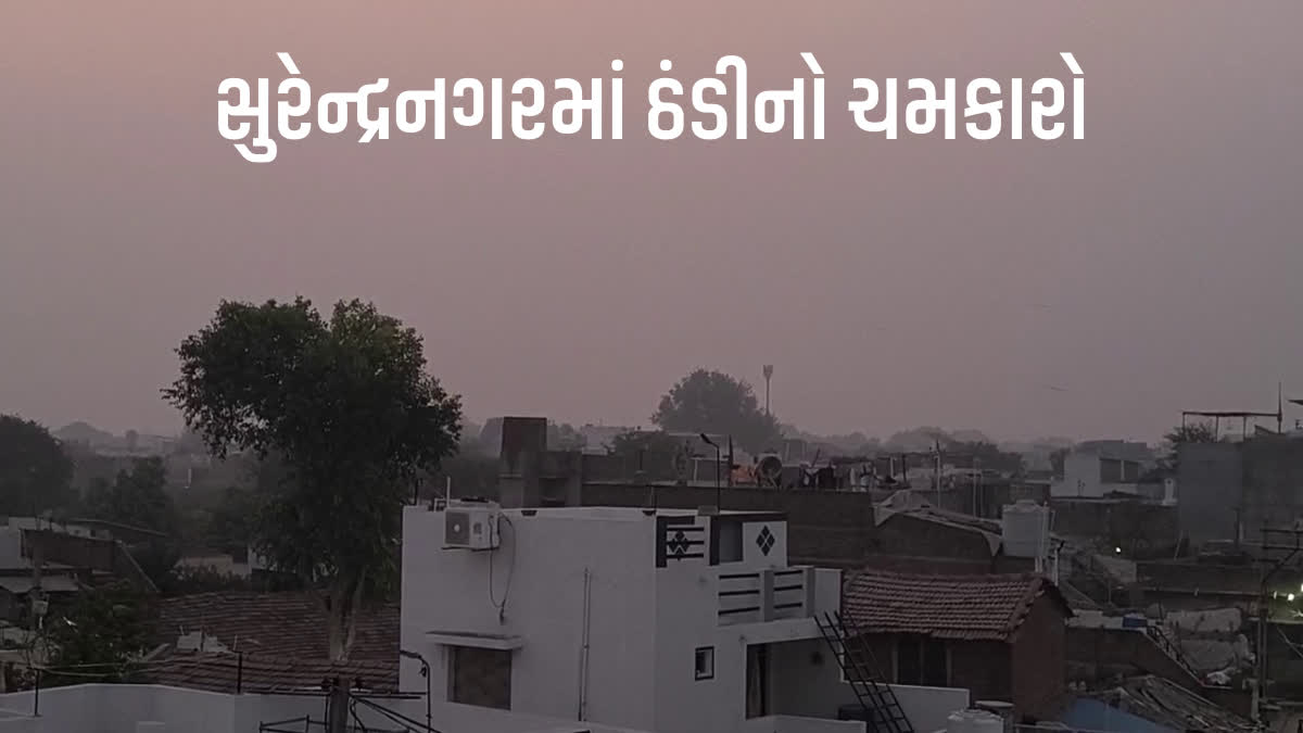 સુરેન્દ્રનગર જિલ્લામાં ઠંડીનો ચમકારો