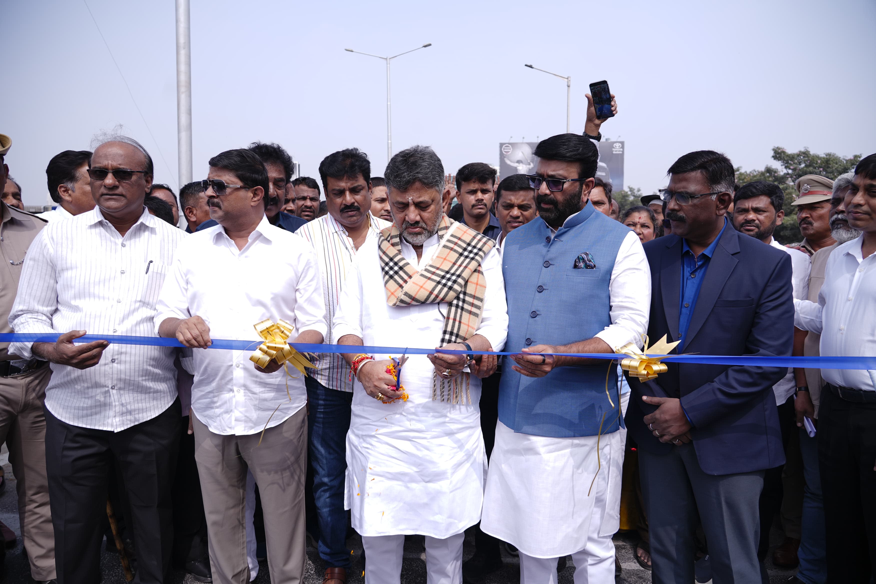 DCM DK Shivakumar inaugurated the second loop of Hebbal flyover