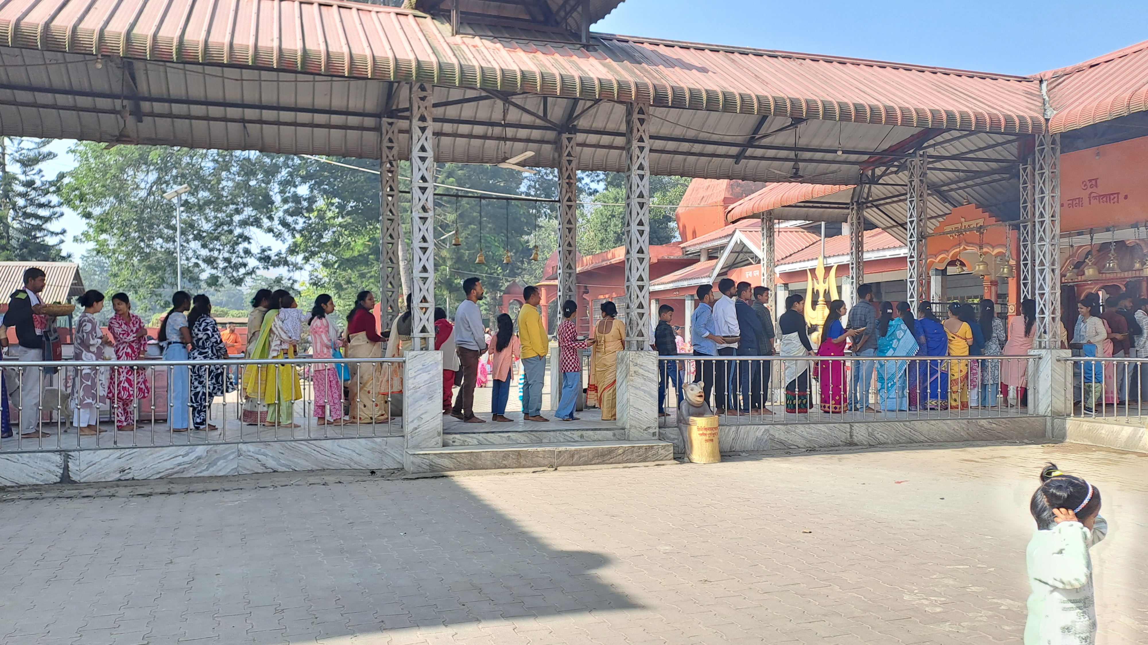 New year 2026 people gathered in Tinsukia Tilinga Mandir and Nabari Bibeswar Devalaya