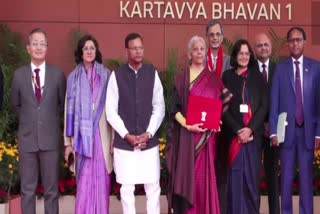 FM Sitharaman leaves for Rashtrapati Bhavan with 'Digital