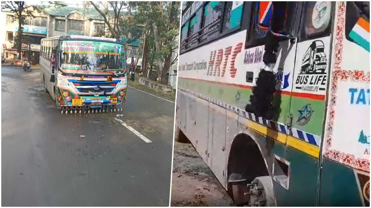 ब्रेकिंग न्यूज़: बिजली के तार की चपेट में आई बस, बाल-बाल बचे 30 यात्री