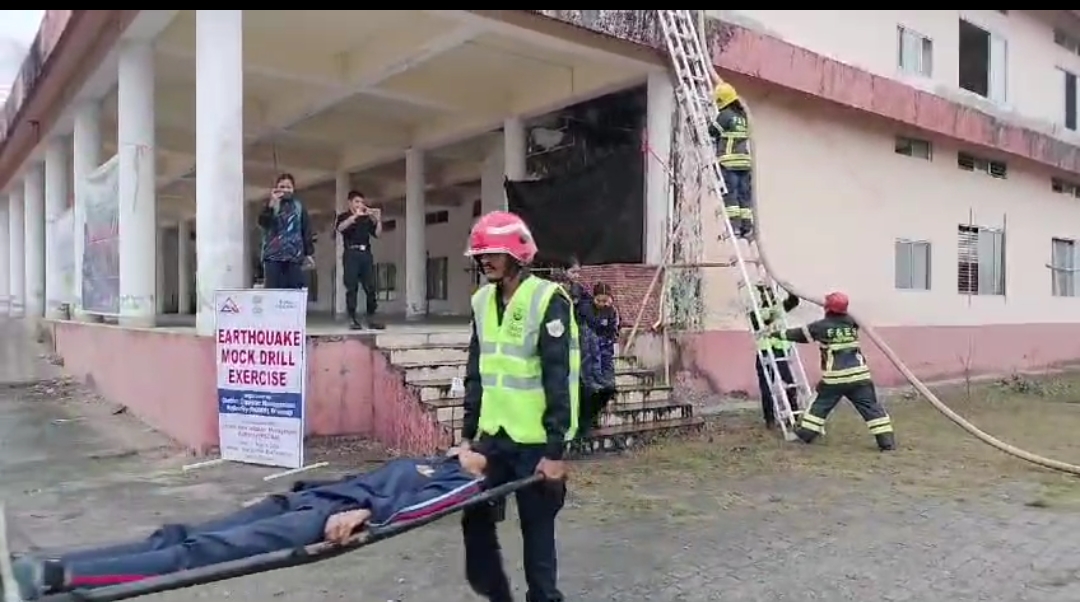Earthquake Mock drill in Dhemaji