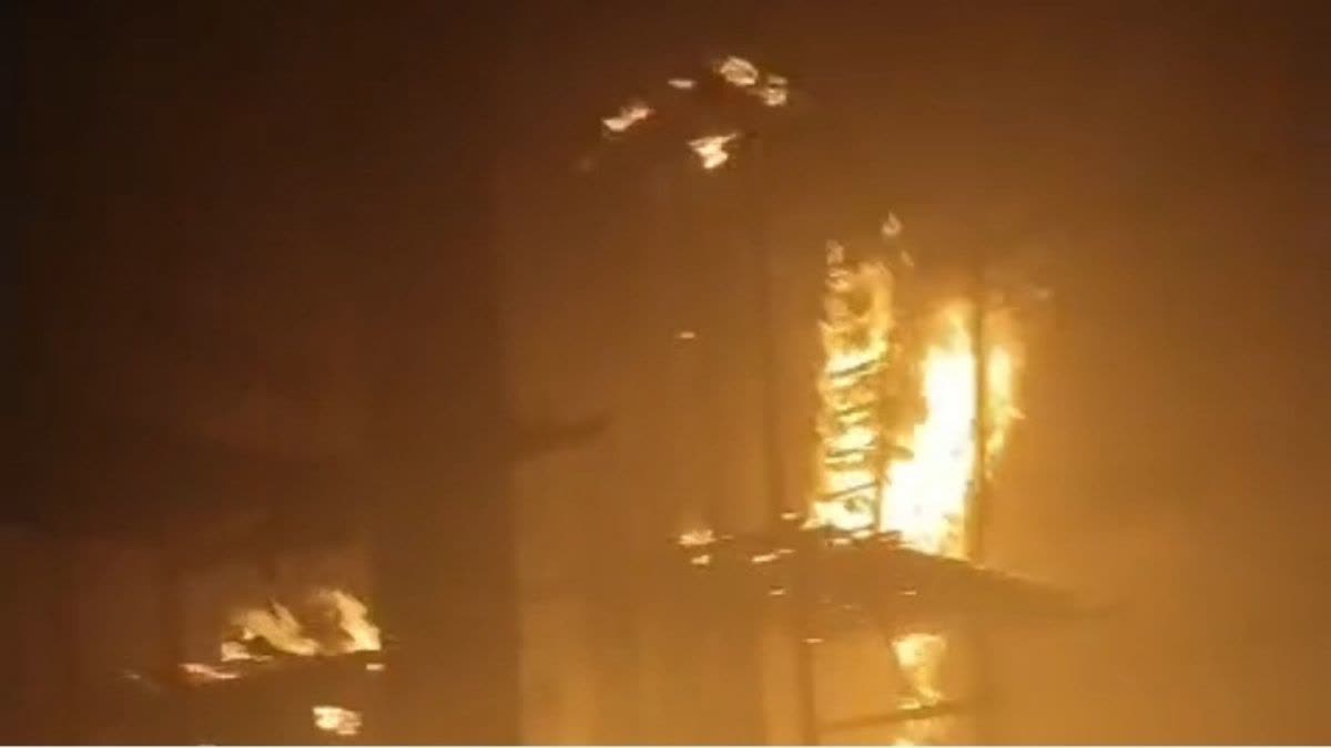 राइस मील में आग