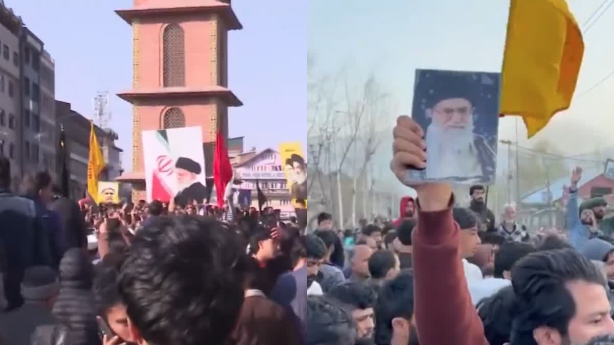 Protests Against Killing Khamenei In Jk