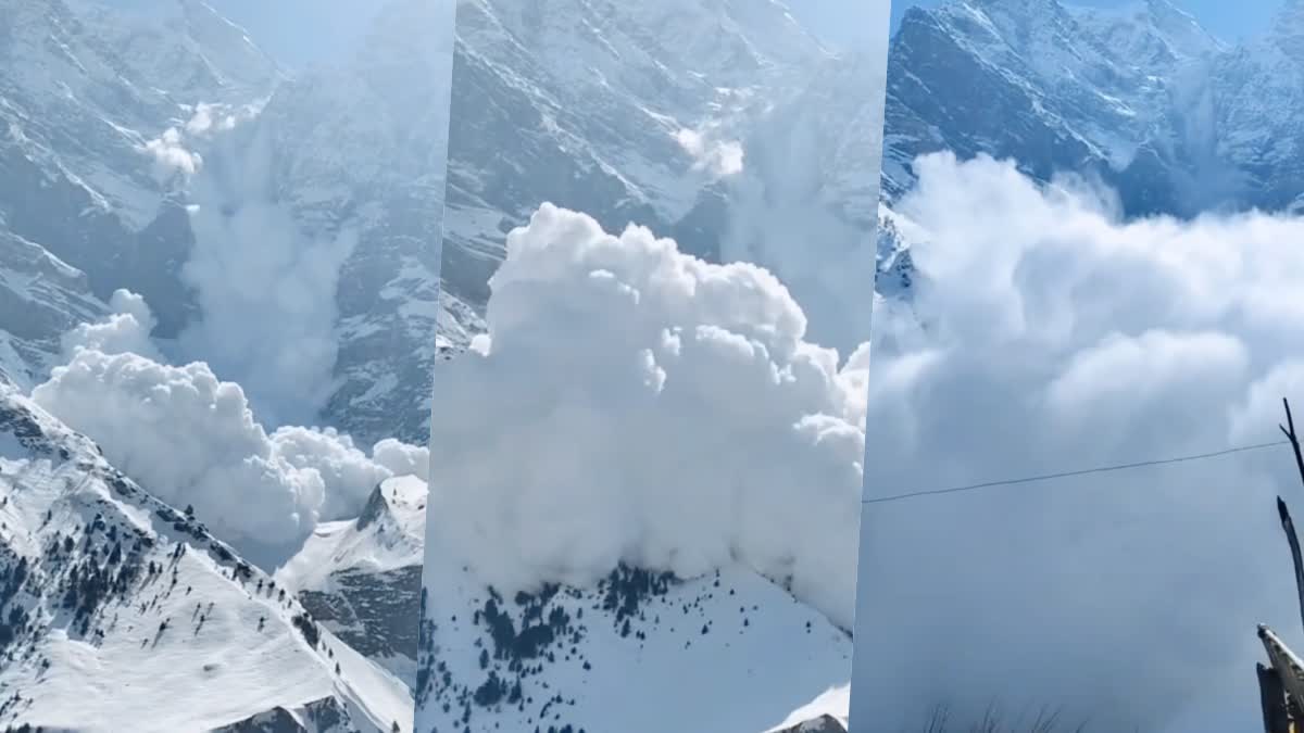 Avalanche in Lahaul Valley