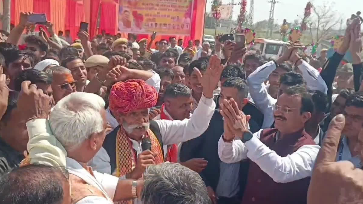 Bairava and Bedham dancing with the villagers