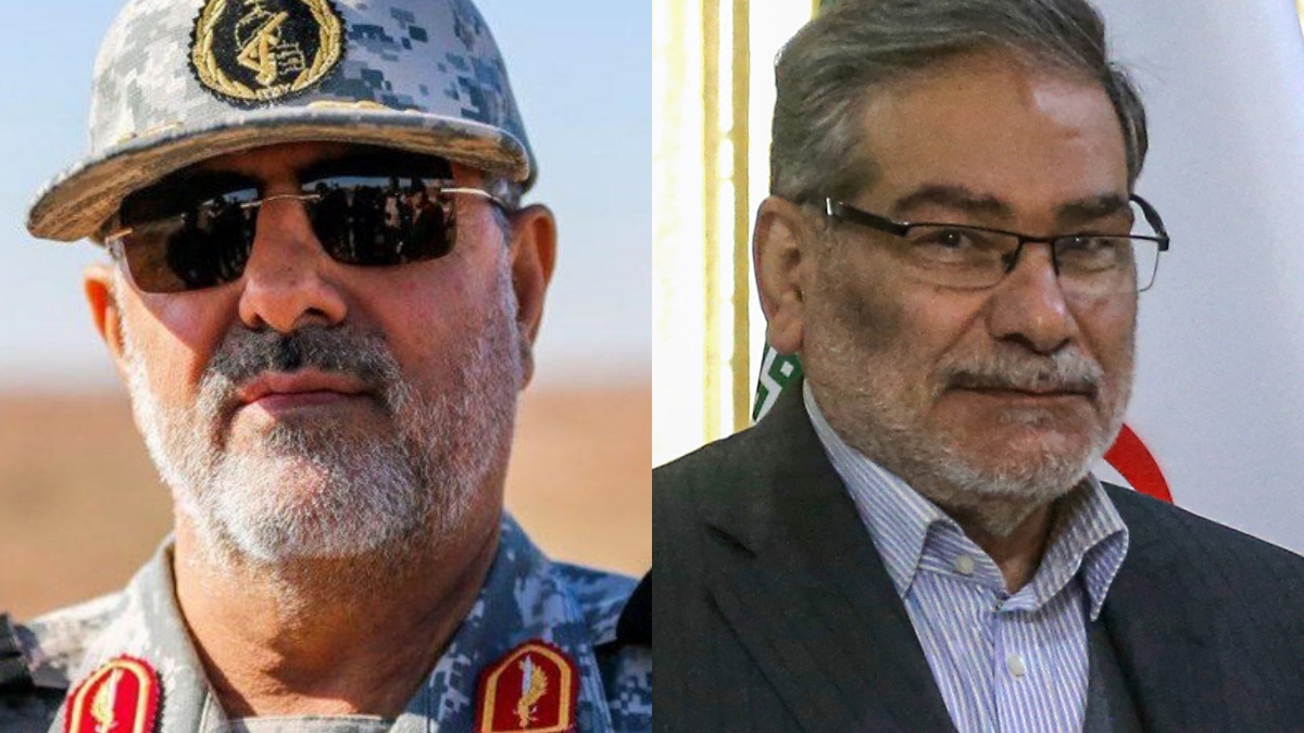 (From the left) Major General Mohammad Pakpour and Ali Shamkhani