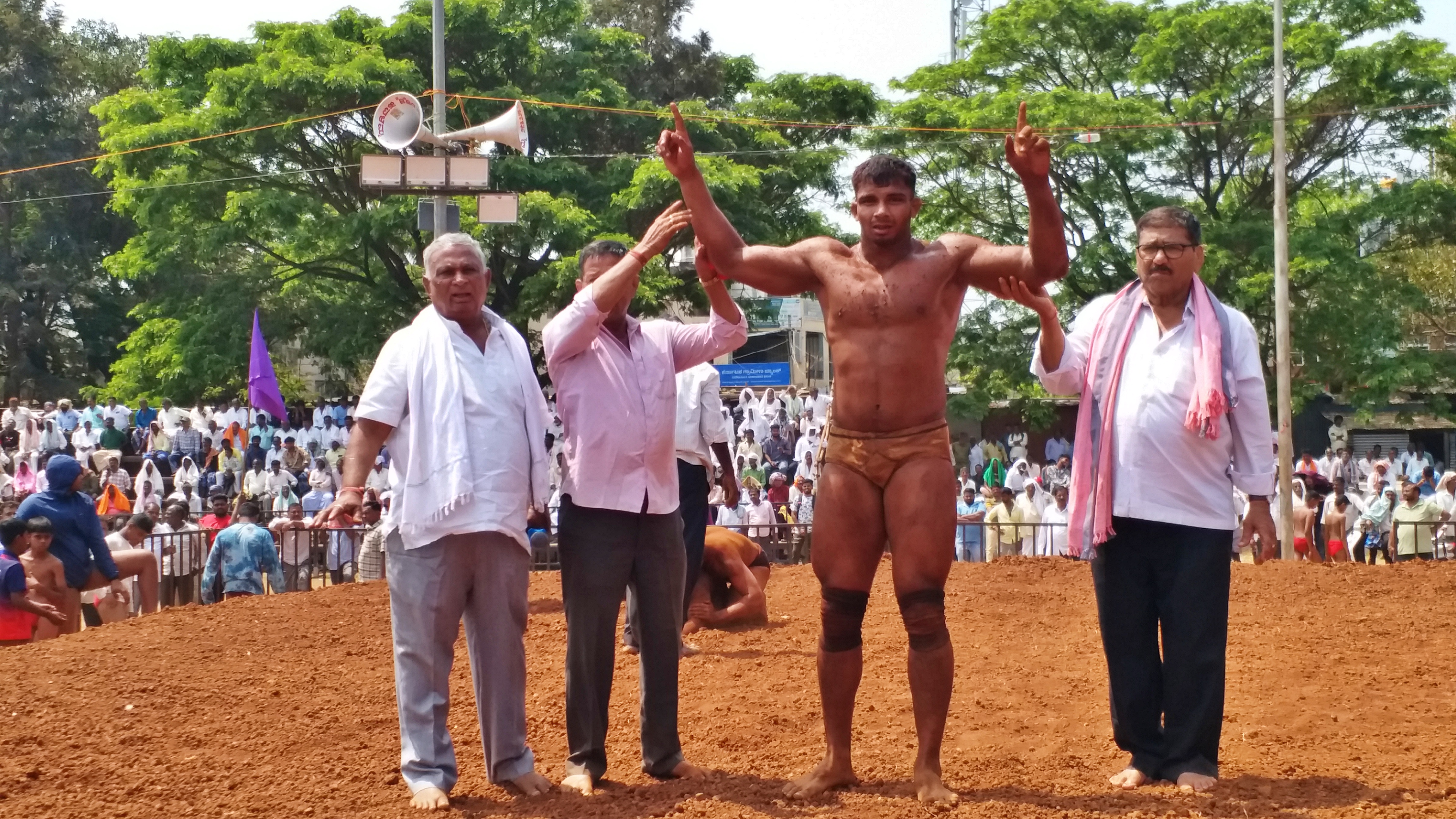 DAVANAGERE ಜಂಗಿ ಕುಸ್ತಿ ಪಂದ್ಯಾಟ ಕುಸ್ತಿ ದುರ್ಗಾಂಬಿಕಾ ದೇವಿ ಜಾತ್ರೆ
