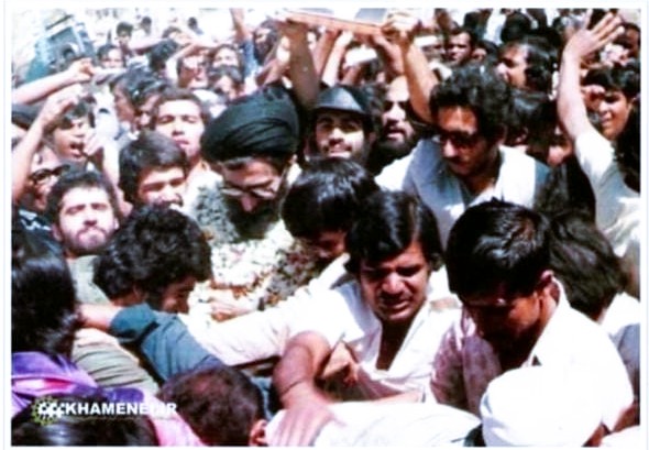 Iran Supreme Leader Ayatollah Khamenei during his visit in Alipur, Karnataka