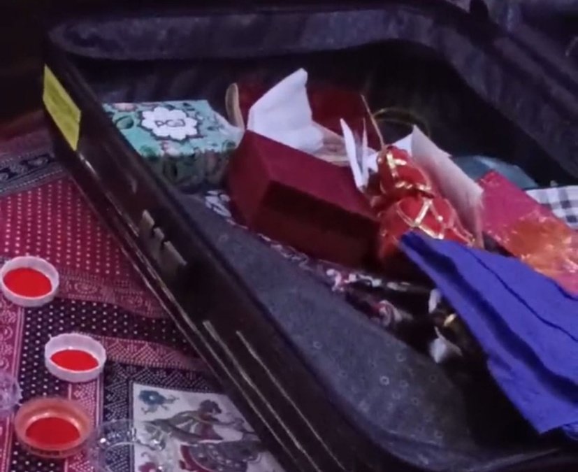 ONE SIDE SON'S MURDER, ON THE OTHER SIDE, SHOCK OF THEFT