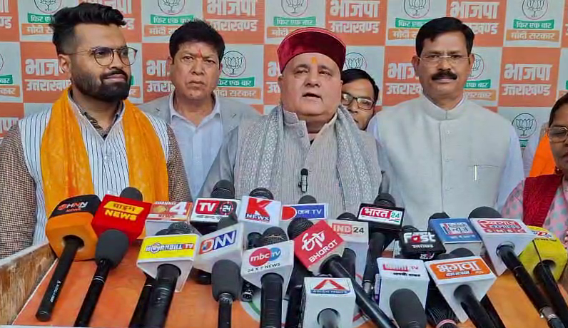 BJP State President Mahendra Bhatt