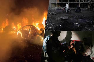 Iran Israel Attack  Israeli airstrike in Lebanan  Beirut  Middle east Conflict