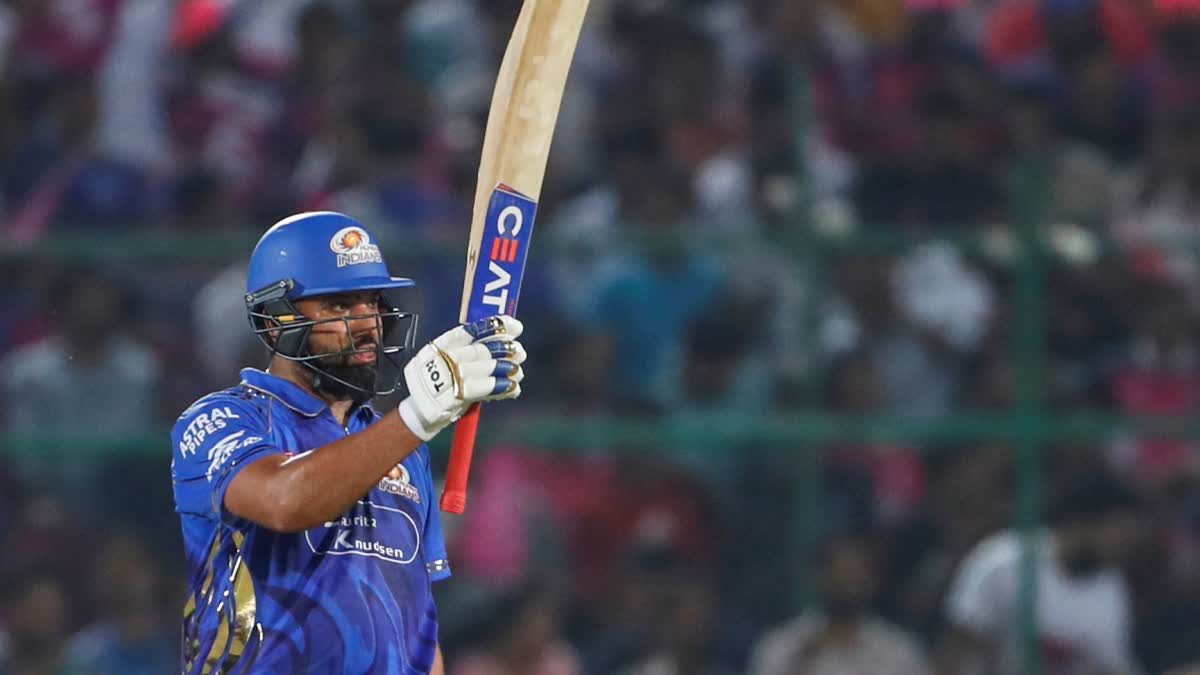 IPL 2025 RR vs MI Rohit Sharma Completes 6000 Runs For Mumbai Indians at Jaipur
