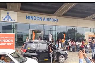 The Hindon Airport in Ghaziabad.