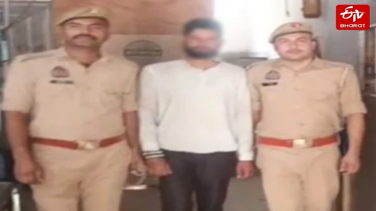 पुलिस की गिरफ्त में वृद्ध का हत्यारोपी.