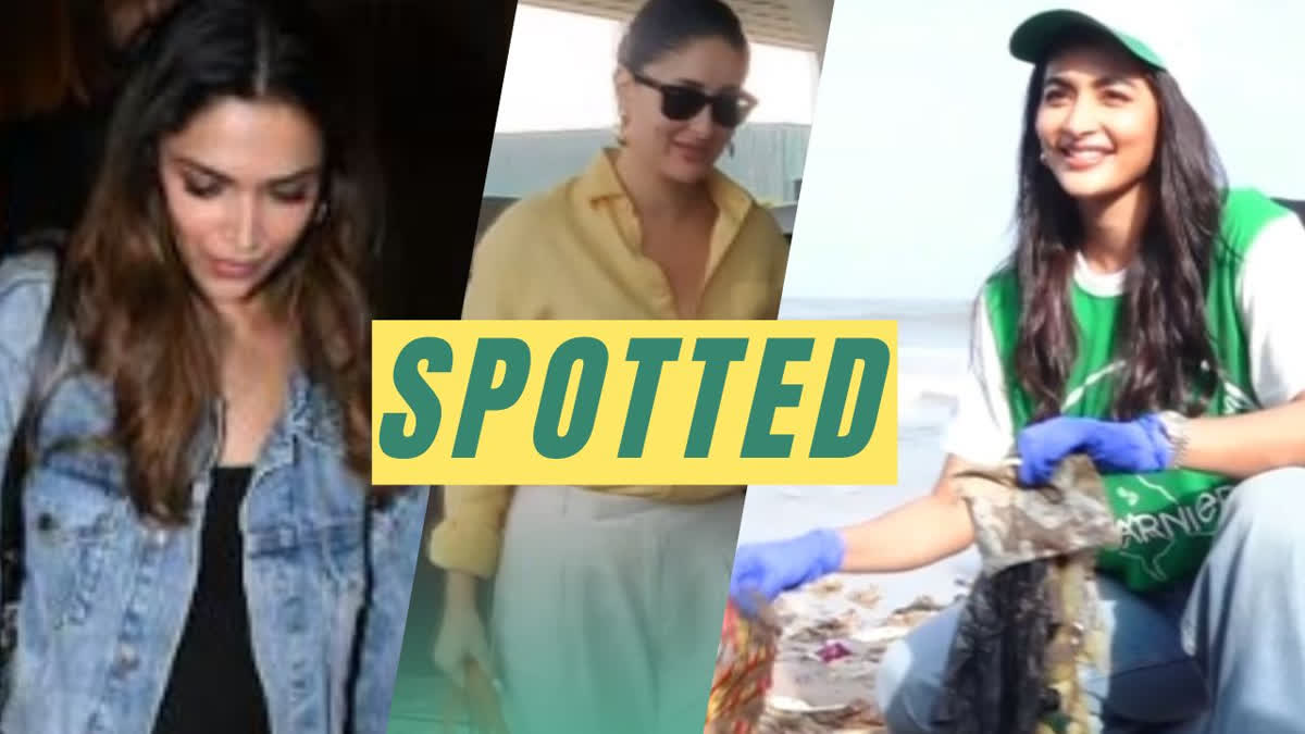Kareena Aces Chic Airport Look, Pooja Goes Trendy for Beach Cleanup Drive, Deepika Flaunts Baby Bump Deepika Padukone, Kareena Kapoor Khan and Pooja Hegde make heads turn with their uber cool style statements as they go out and about in Mumbai city. Scroll ahead to catch a glimpse of the B-town divas.