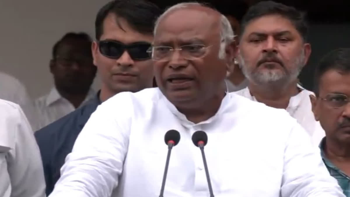 INDIA Bloc to Get Over 295 Seats: Kharge After Alliance Meeting Congress president Mallikarjun Kharge while speaking to reporters said that INDIA bloc parties will get more than 295 seats in the Lok Sabha polls.