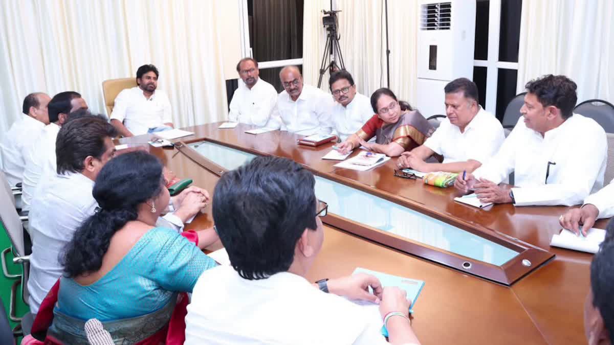 DY CM Pawan Review Meet With Panchayat Raj Department officials