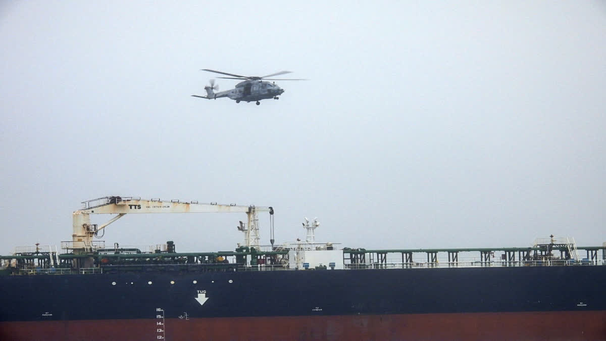 Macron says French Navy intercepts sanctioned Russian oil tanker