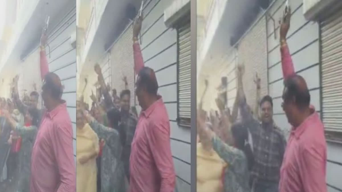 Firing while celebrating victory in Barnala