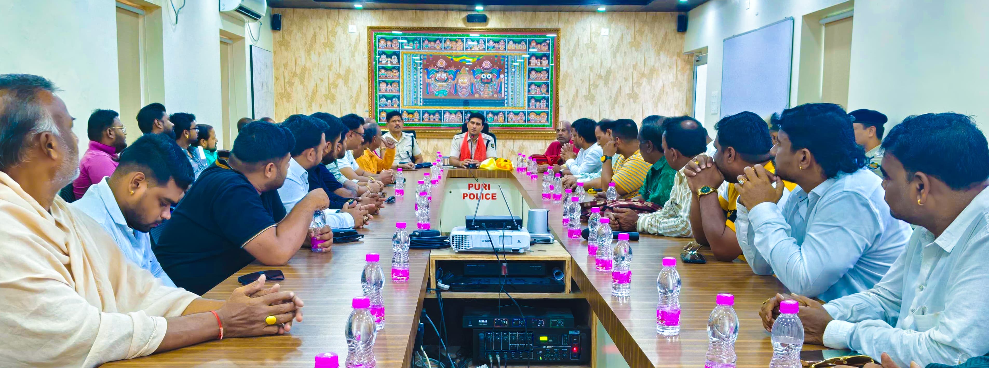 An important meeting was held today at the Puri SP's office with the Puri Police and the Daitapati Nijog