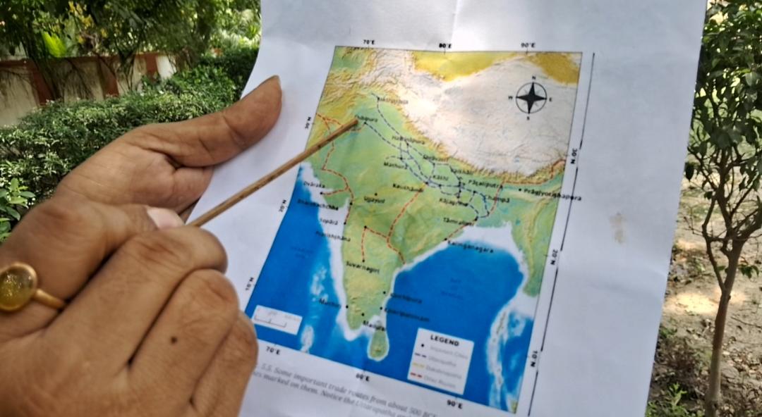 मौर्य काल का ट्रेड रूट.