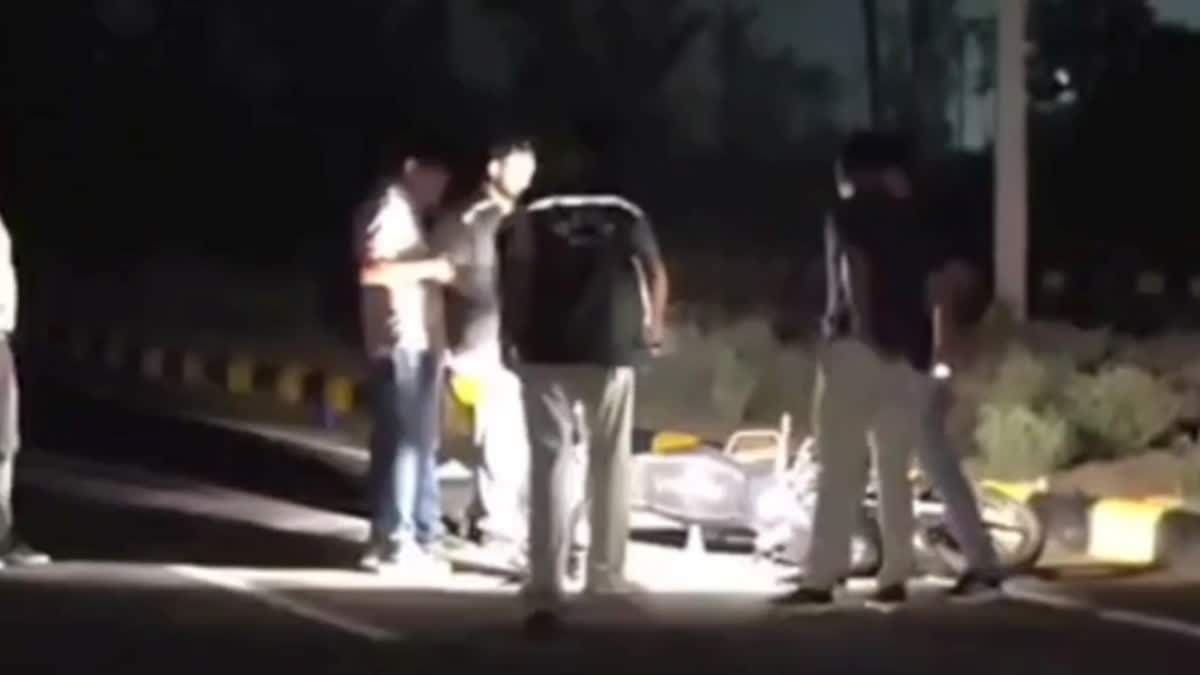Encounter between police and a criminal in Karnal Haryana