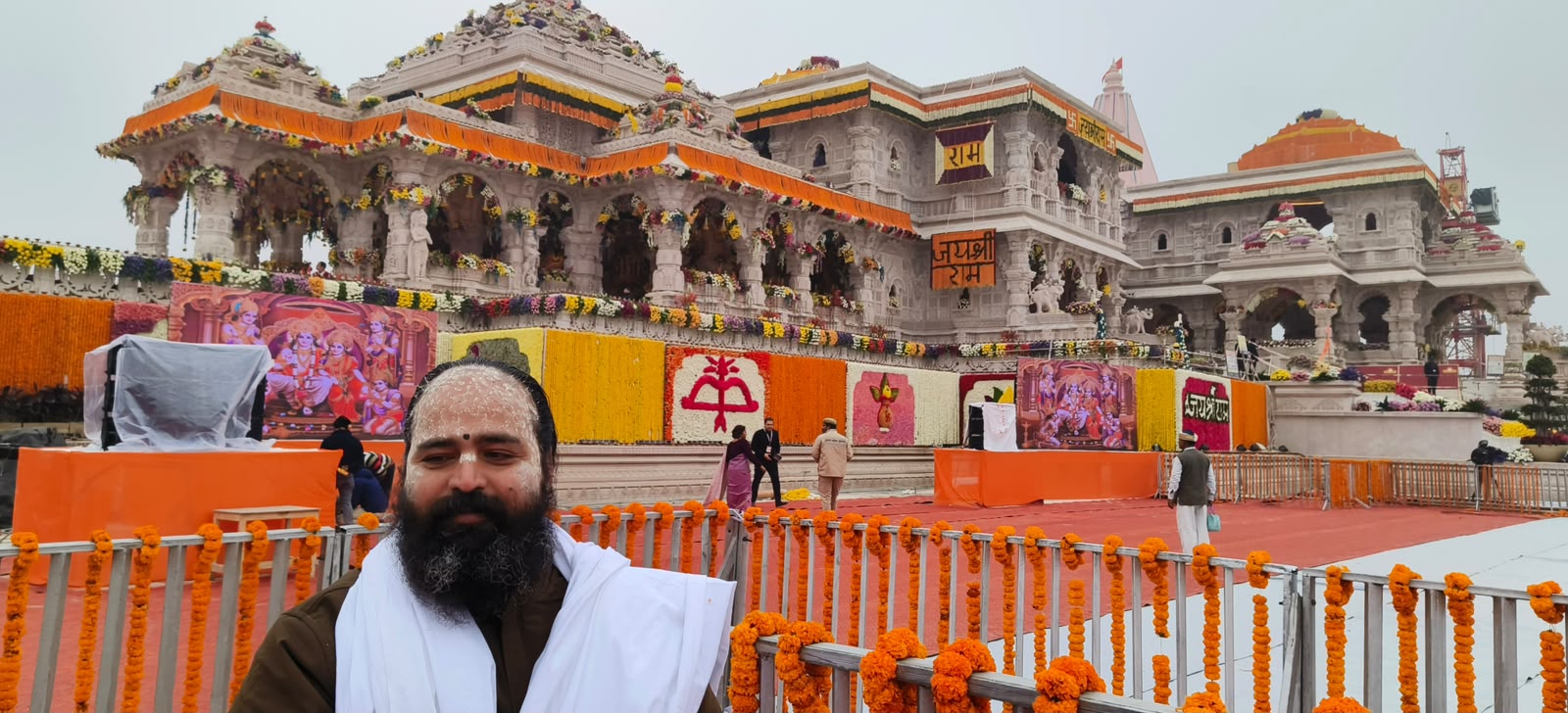 રામ મંદિર પ્રાણ પ્રતિષ્ઠા મહોત્સવમાં મેંદરડા ખાખી મઢીના મહંત સુખરામદાસ બાપુ