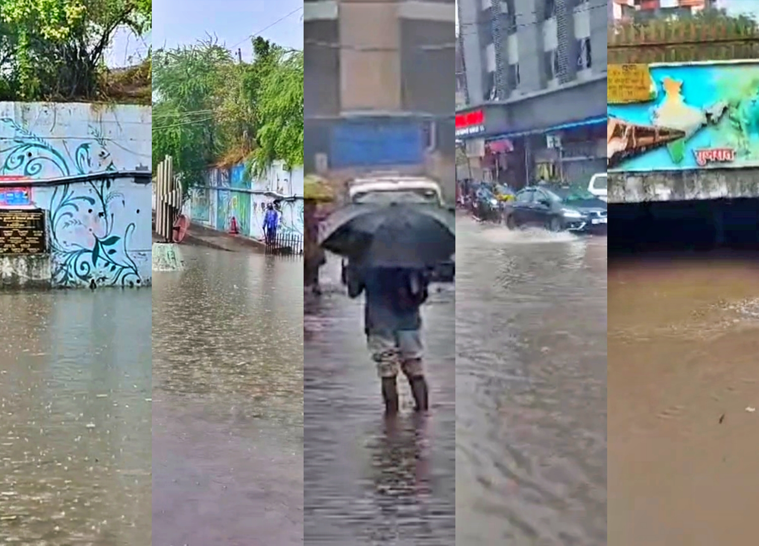 વાપીમાં પ્રથમ વરસાદે જળબંબાકાર