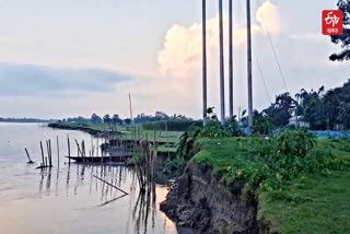 Massive erosion by Beki River