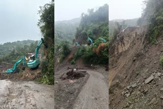 Landslide on Shimla-Mataur NH 205