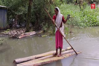 Boats replace vehicles in Dhemaji's flood-hit villages