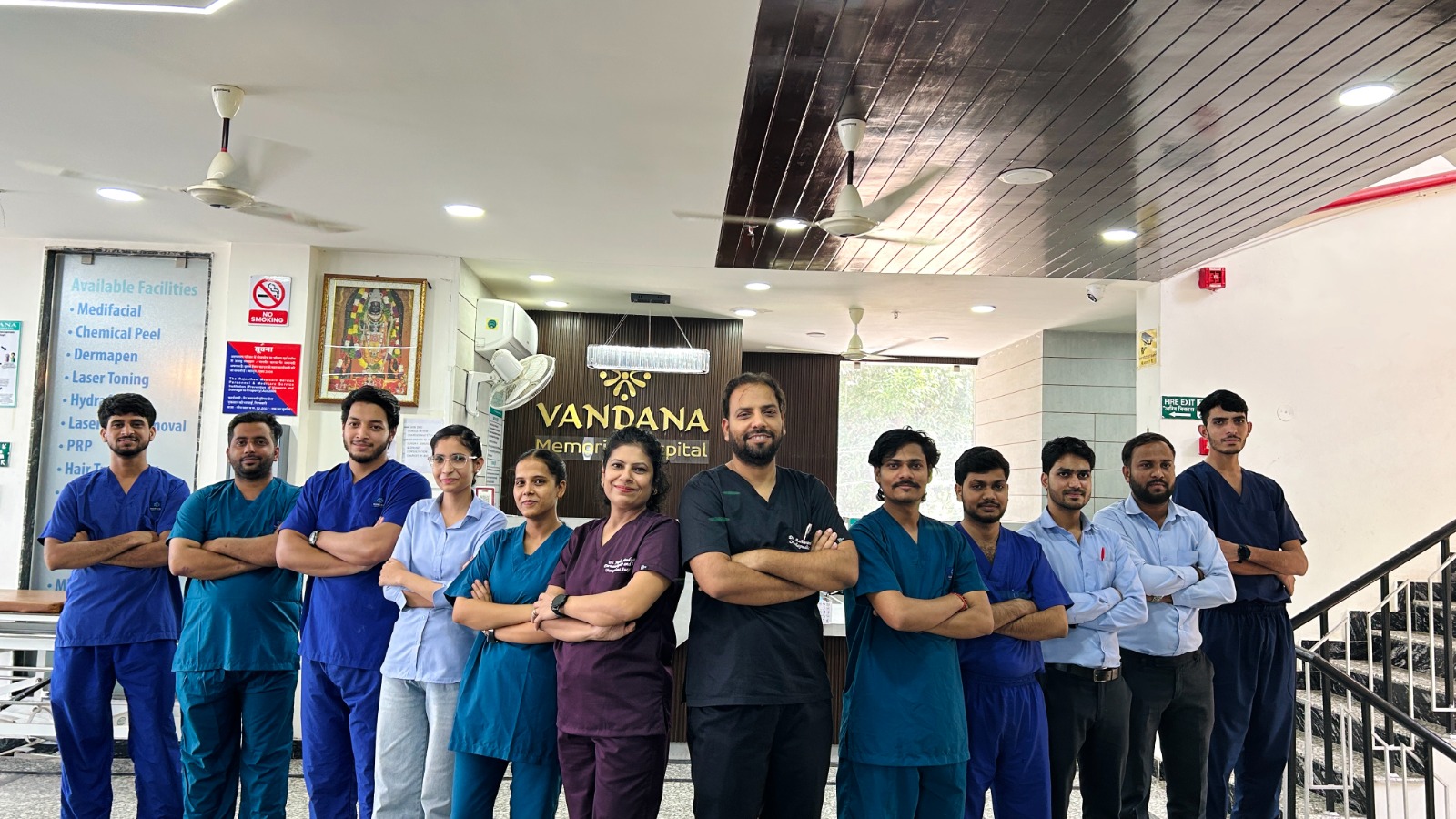 Dr Ashwani Bagadiya with his team
