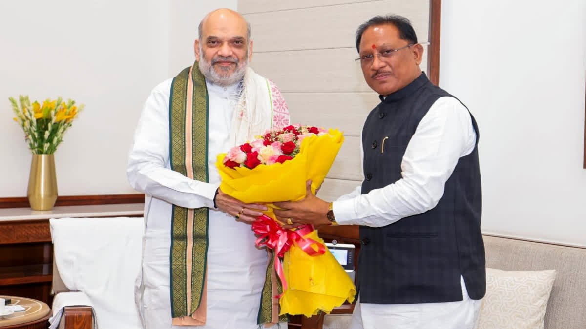 Chhattisgarh CM Meets Amit Shah; Discusses Anti-Naxal Ops