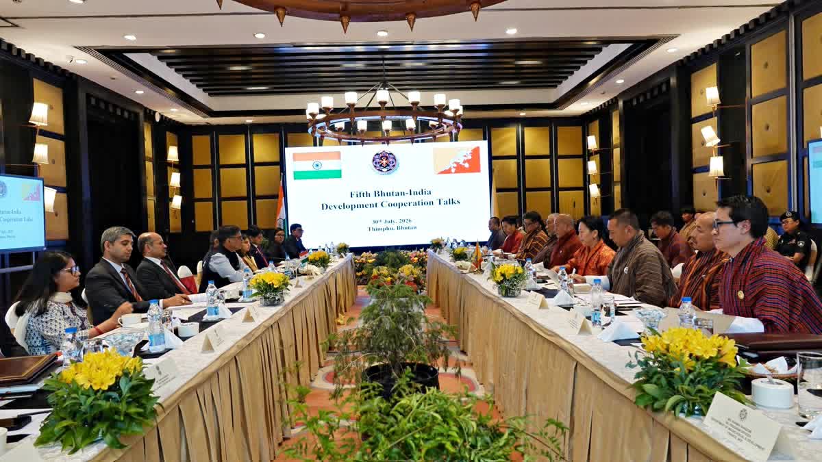 Foreign Secretary Shri Vikram Misri and Foreign Secretary of Bhutan Dasho Pema Lektup Dorji co-chaired 5th Development Cooperation Talks in Bhutan