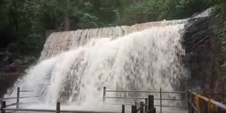 சுருளி அருவியில் வெள்ளப்பெருக்கு