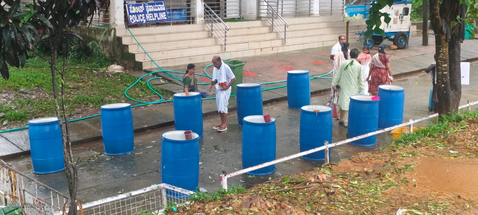 Dakshina Kannada  Kukke Kumardhara snana Ghatt  ಕುಕ್ಕೆ ಕುಮಾರಧಾರಾ ಸ್ನಾನಘಟ್ಟ  Rain