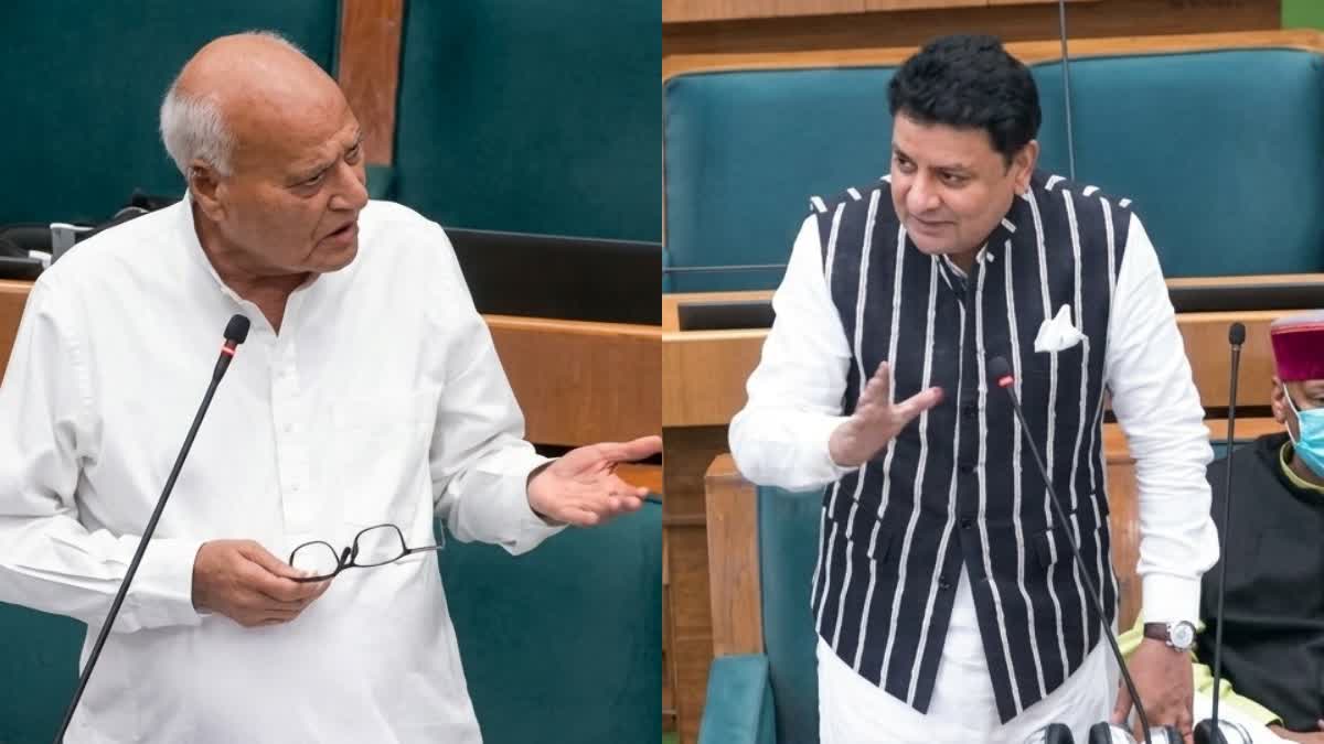 MLA सुधीर शर्मा और मंत्री चंद्र कुमार के बीच हुई बहस