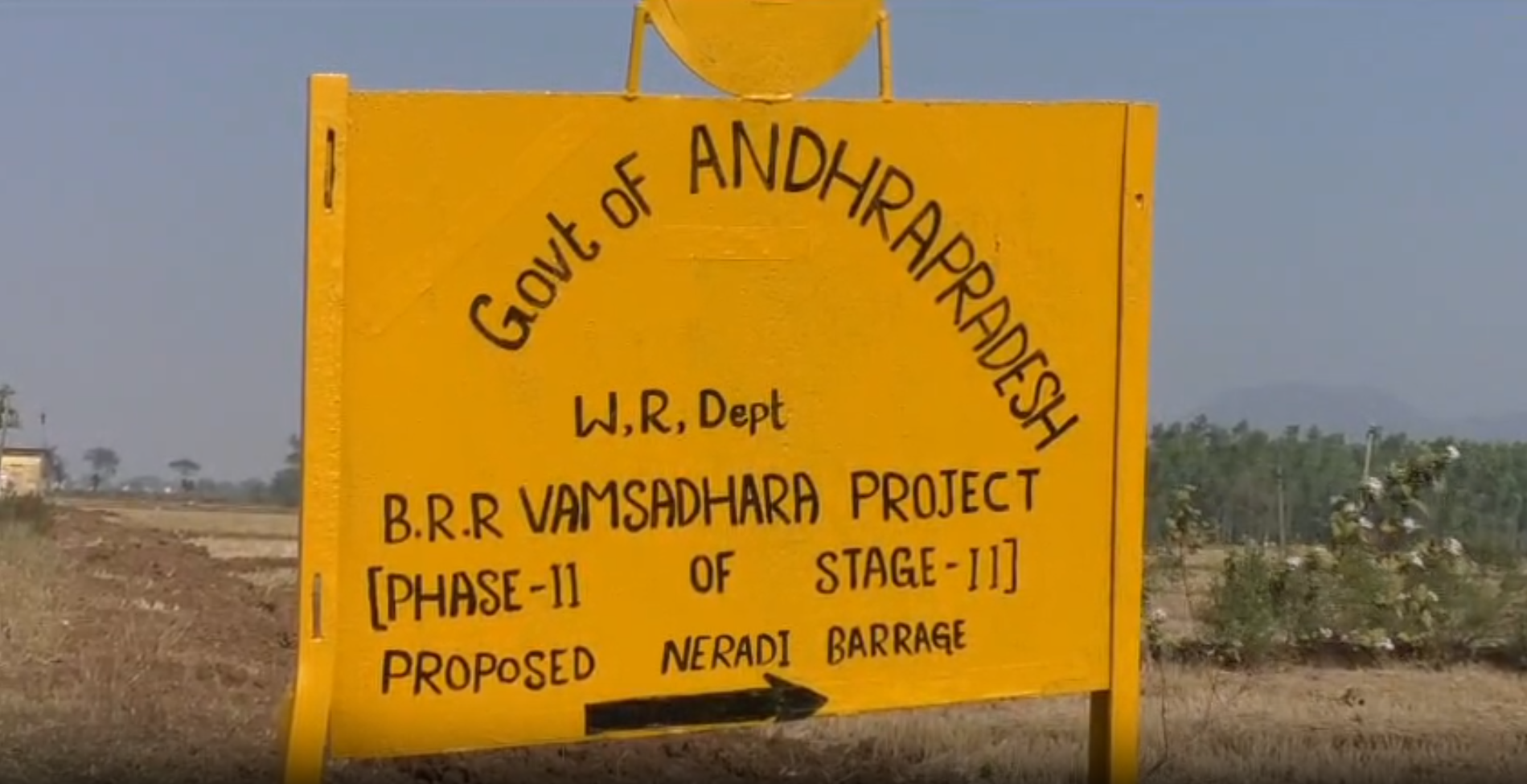 Gajapati natives strongly opposes Naredi Barrage project joint survey for land acquisition