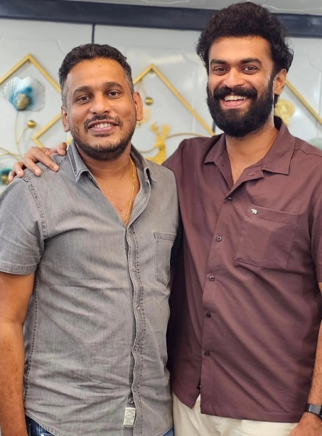 Shyam Mohan on the sets of Bethlehem Kudumba Unit