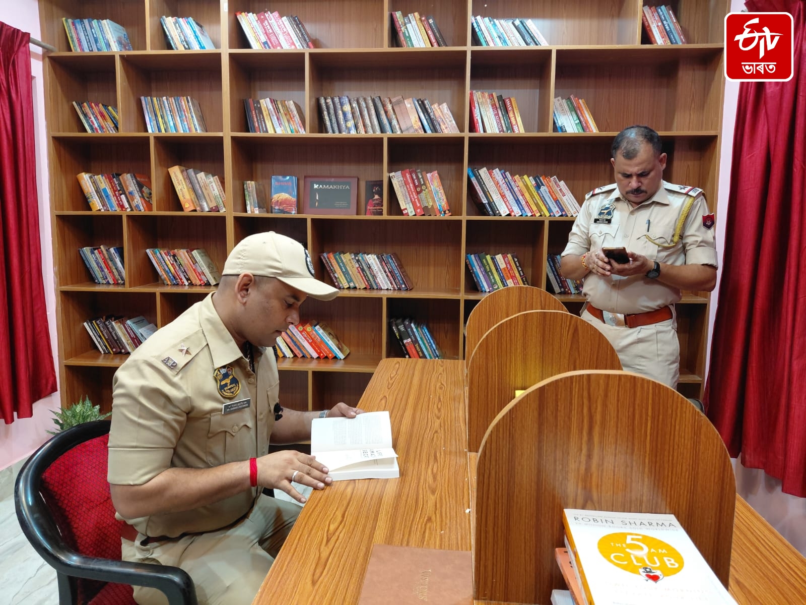 A library has been set up at the Panbazar Police Station, Guwahati