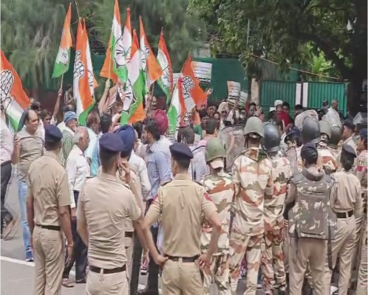 CHANDIGARH CONGRESS PROTESTS