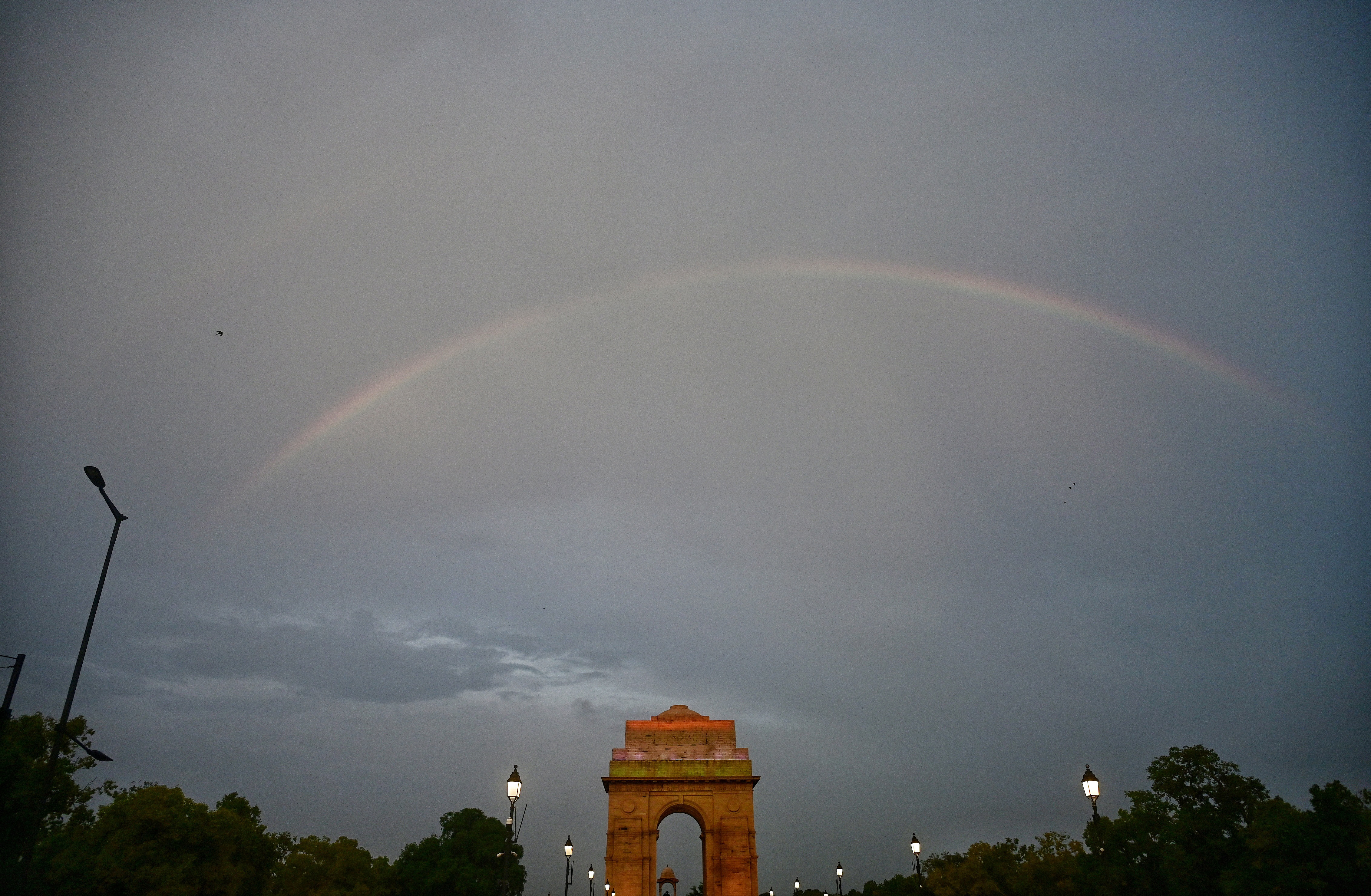 Delhi sky after rainfall