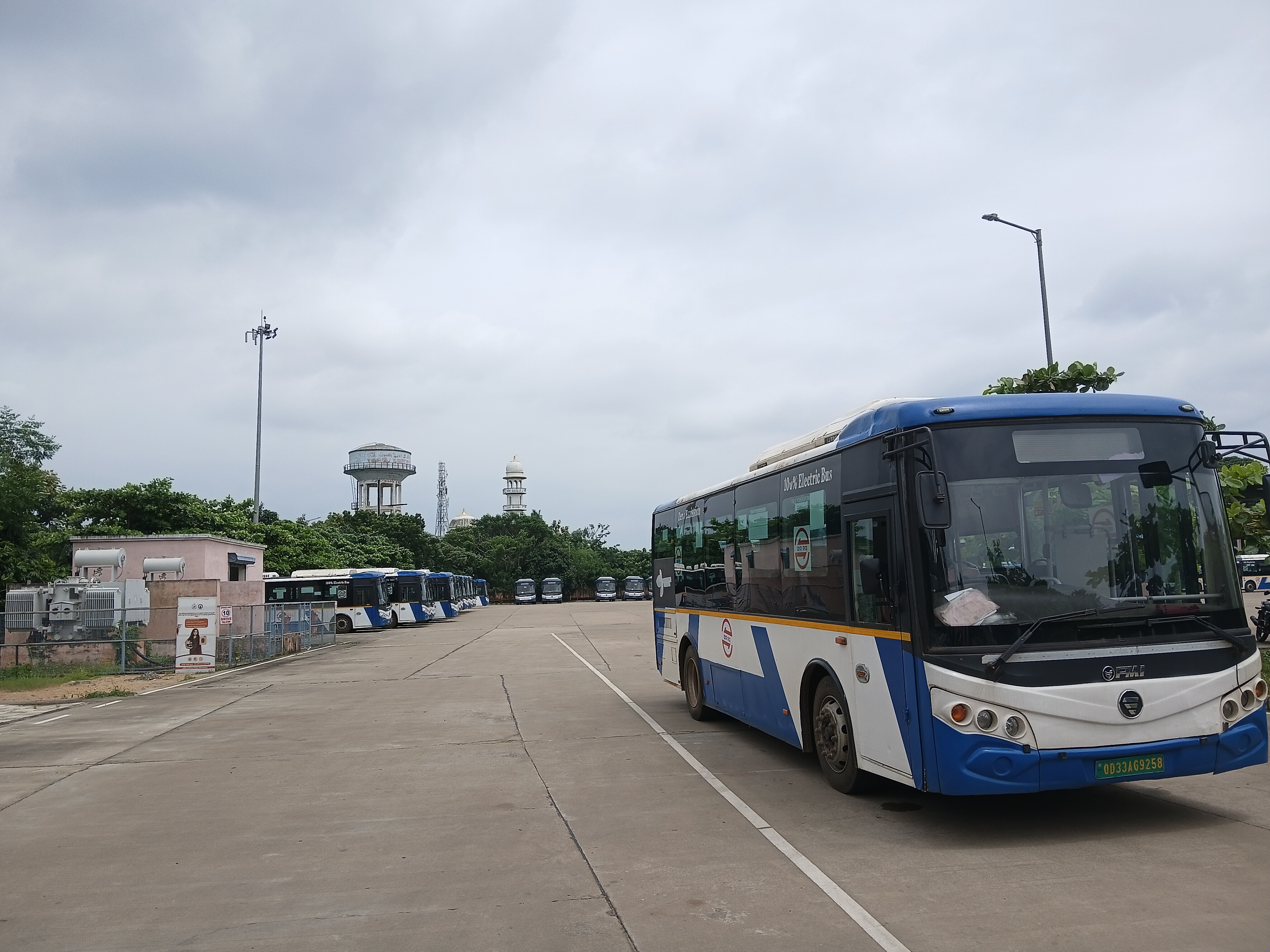 Ama Bus conductors protest in Bhubaneswar