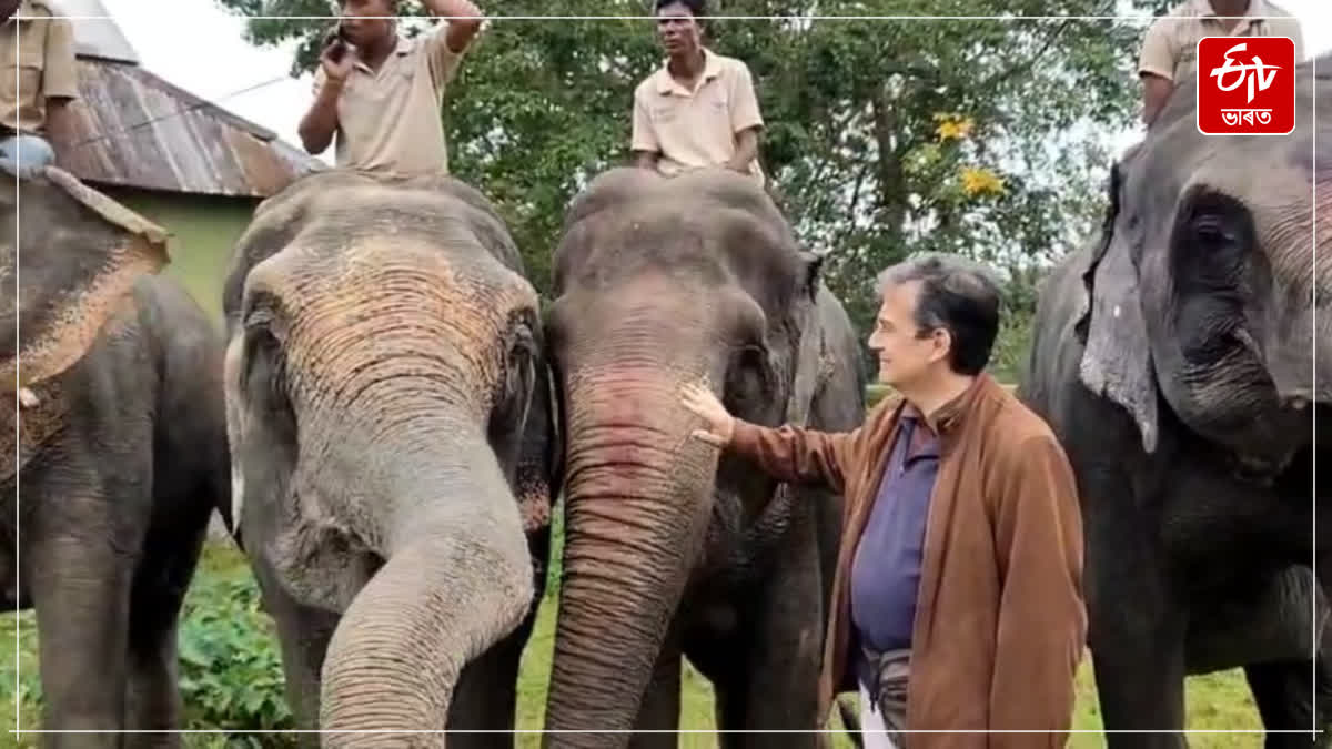 The French ambassador Thierry Mathieu visits Kaziranga National Park