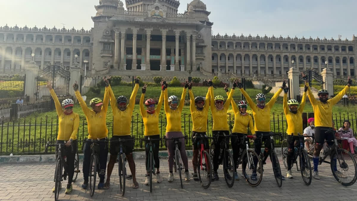 Mysuru Cyclists Complete 3,650 Km Kashmir-To-Kanyakumari Ride To Promote Health Awareness Mysuru Cyclists Complete 3,650 Km Kashmir-To-Kanyakumari Ride To Promote Health Awareness