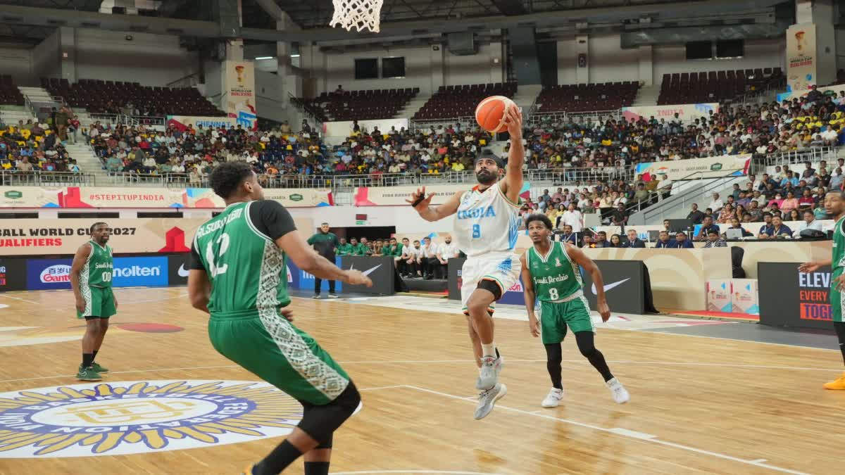 2027 உலகக் கோப்பை கூடைப்பந்து தகுதிச்சுற்று: இந்திய அணியை இரண்டாவது முறையாக வீழ்த்திய சவுதி அரேபியா