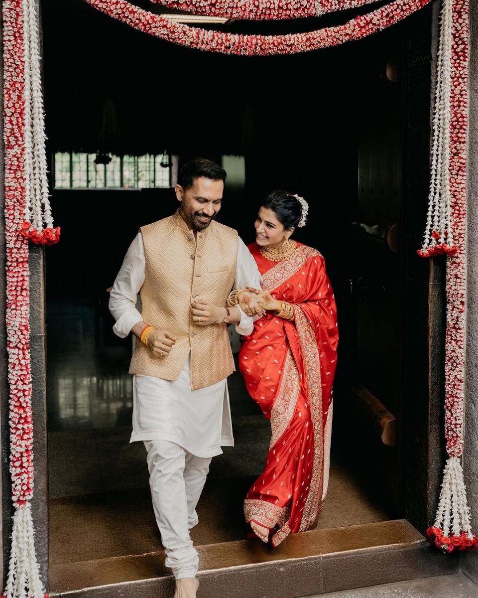 Newlyweds Samantha and Raj
