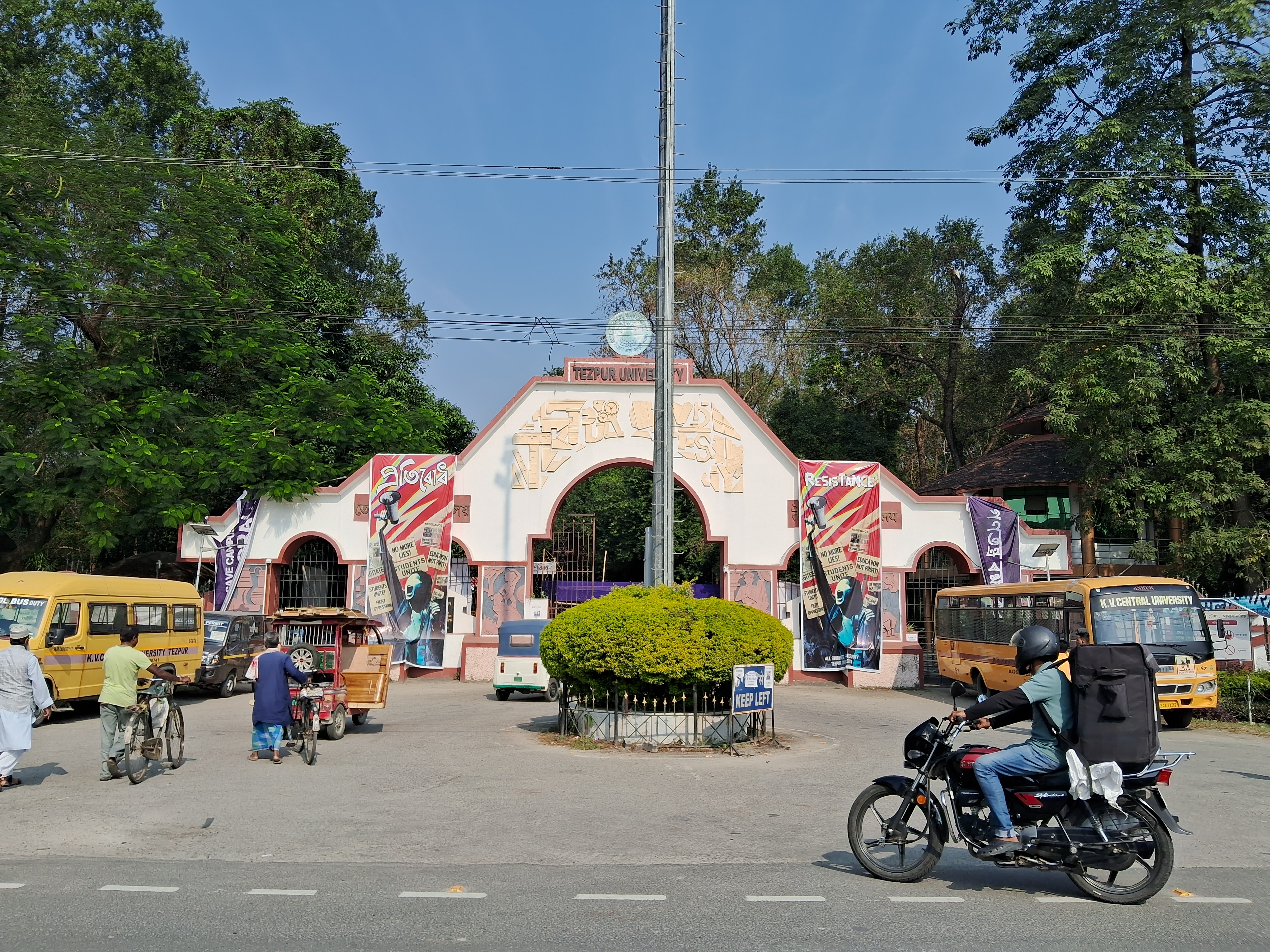 Protest in Tezpur University